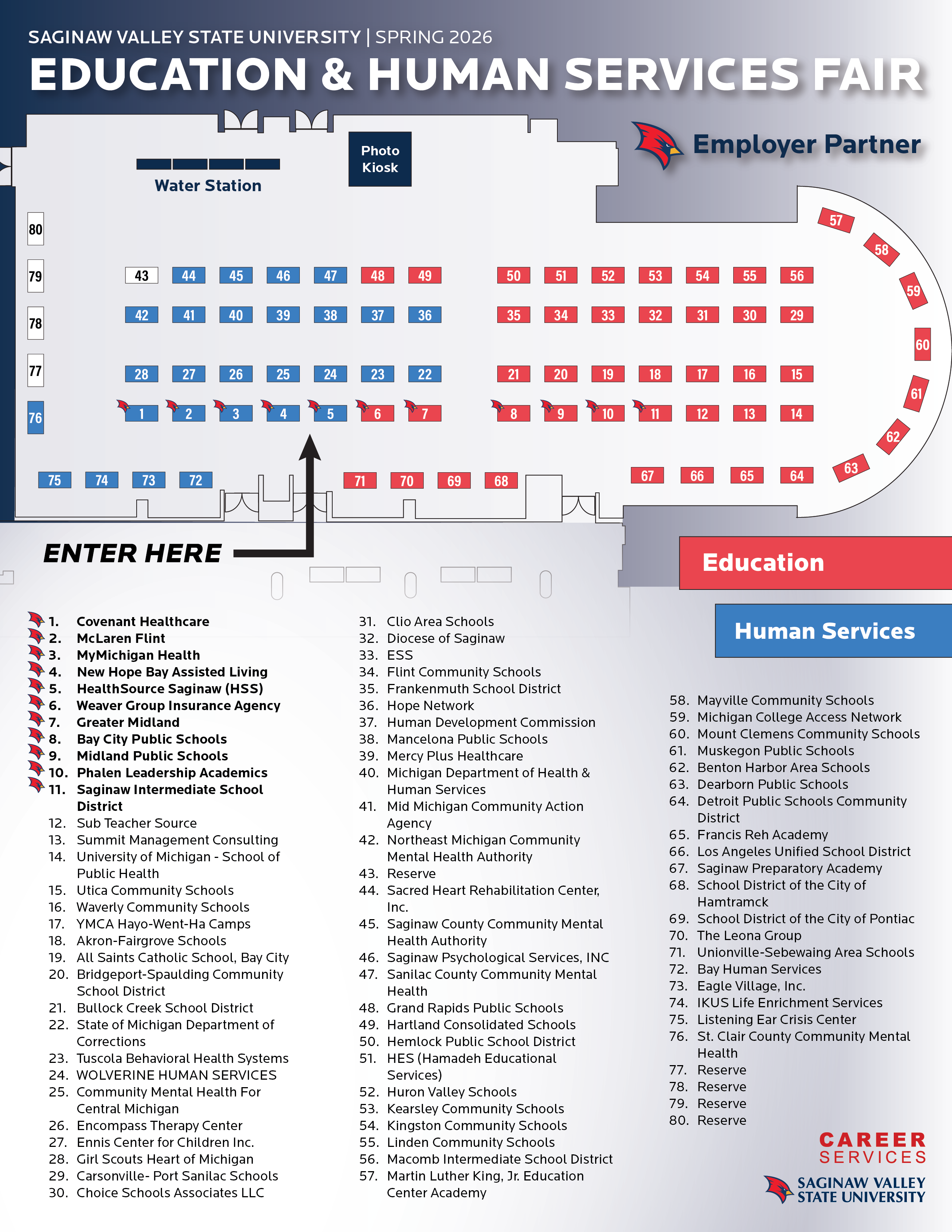 Education and Health Sciences fair map front